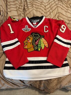 Chicago Blackhawks Red NHL Jersey with Captain 'C'